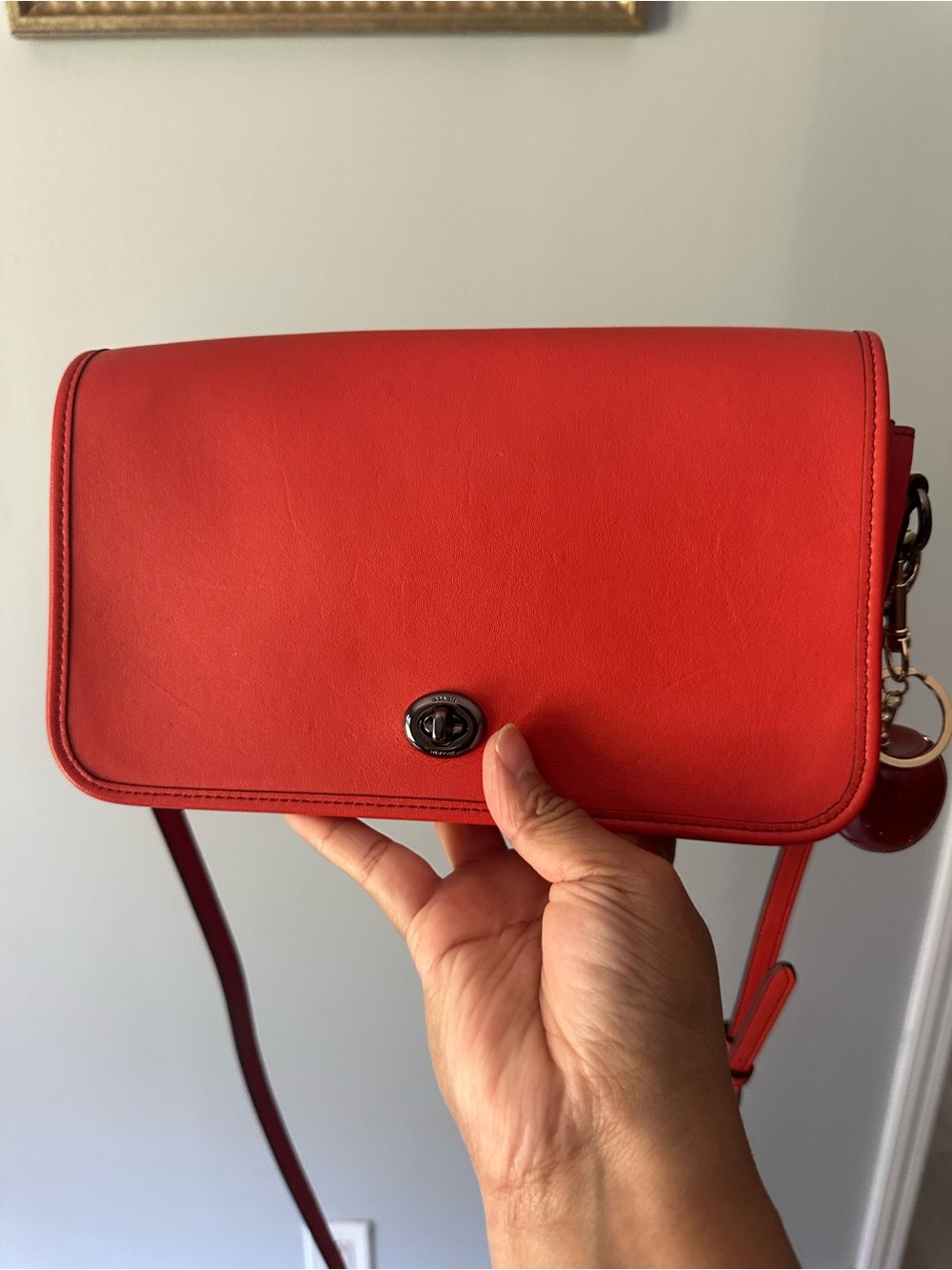 COACH Turnlock Crossbody in Smooth Leather